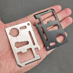 Stainless Steel EDC Pocket Tool Credit Card 11-in-1 Portable Outdoor Camping Survival Multi-Tool Tourism Equipment hunting tool