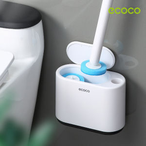 Disposable Toilet Brush Wall Mounted 360 Revolving Head with Cleaning Liquid inside Long Handle (ECOCO by renemos)