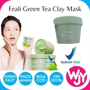 FEALI Green Tea Clay Mask Masker Wajah Green Tea Pore Clean Clay Mask - 100gr ORIGINAL