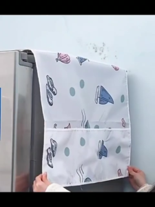 (CANTIKKU20.ID) Cover Penutup Atas Kulkas Kantong Pouch Alas Mesin Cuci Taplak Meja Anti Debu Air Dust MOFAN ACCESS