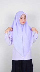 🔥ผ้าคลุมหัวนักเรียน🔥นักเรียน นักศึกษา สวมสำเร็จ ทรงสามเหลี่ยม ผ้าจอเจีย มี 4 สี มีไซส์ SSSMLXL ผ้าคลุมหัว ผ้าคลุมหัวนักเรียน - Lazada