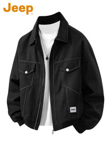 Jeep | Mens Black Collar American Work Jacket