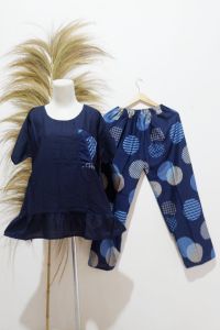 SET KOMBI PANJANG JUMBO/ BAJU RUFLE PUAYAMA BABY DOLL satu kilo muat 4 pcs