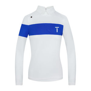 EUROPEAN TOUR | Long Sleeve Color Block Golf Polo Shirt