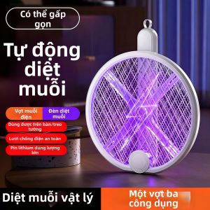 Công Cụ Diệt Muỗi và Ruồi 3-in-1 Sạc Điện Kéo Dài