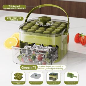 Press-to-Release Food Grade Home Ice Tray