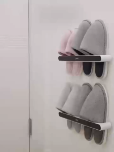 Ecoco Slipper Rack Wall-mounted Shoe Rack Storage Hanging Organizer Waterproof Towel Rail for Bathroom