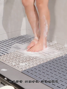 Non-slip bathroom mat PVC Bathroom door Non-Slip Floor Shower Quick Dry Carpet Drainage