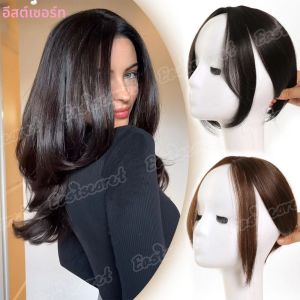 วิกผมหน้าม้าสังเคราะห์ น้ำหนักเบา ระบายอากาศได้ดี สีขาว ปิดผมขาว รุ่นใหม่ ทรง T แบบเกาหลี แปดอักขระ พร้อมที่คาดผม