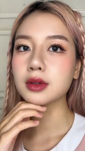 Lens Hera Xám Thông Vân Nổi 0 - 6 Độ SOFT SEPIA GRAY Nhập Khẩu Hàn Quốc Kính Áp Tròng Cận 6 Tháng