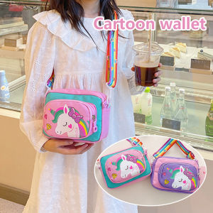 Unicorn Sling Bag for Kids Girls Belt Bag for Kids Girl Fashion Shoulder Bag for Kids Girl Coin Wallet