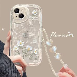  Style Shell Pattern Silicone Phone Case with Lanyard Korean Style Protective Cover for OPPO Reno12 7 8345 Eco Friendly
