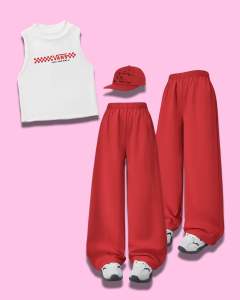 TRENDY jogger pants with terno top tank all sets for Girls