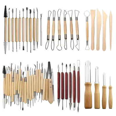 ขายส่งสแตนเลสเซรามิคไม้พาย Polymer Clay Scraper เครื่องปั้นดินเผาเครื่องมือการสร้างแบบจําลอง Art ภาพวาดสีน้ํามันมีดเค้ก Spatula Kit