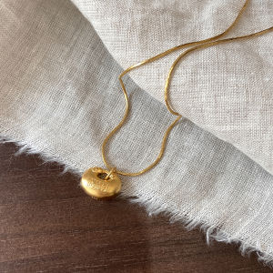 Titanium Steel Fatty Lucky Pendant Necklace Womens Fashionable Sweater Chain Gold Color Non-fading Lockbone Chain Jewelry