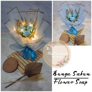 BUKET BUNGA SABUN WANGI - ROSE SOAP BOUQUET 3 STEM - HADIAH KADO GIFT VALENTINE ULTAH ANNIVERSARY WISUDA - BUKET BUNGA