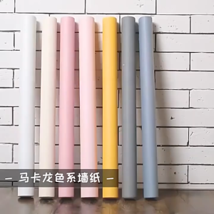 Self Adhesive White Wallpaper Waterproof TV Background Wall Bedroom Vinyl Sticker Cover Ugly Walls