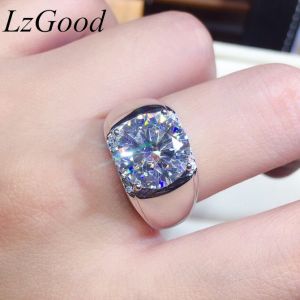 Nhẫn Kim Cương Moissanite 5 Carat Thời Trang Sang Trọng Có Thể Điều Chỉnh Trang Sức Nữ Quà Tặng Giáng Sinh Đám Cưới