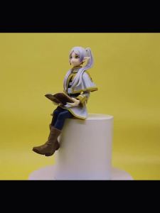 Bandai | Frieren: Beyond Journeys End Sitting Pose Figures Cute Frieren Fern & Mimic Chest Statues Ideal for Collection