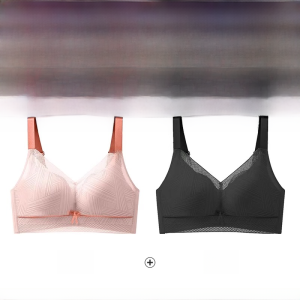Plus Size Intimates Natural-looking Breathable Underwired Breast Holding Push up Correction Push-up Thin Section Bra
