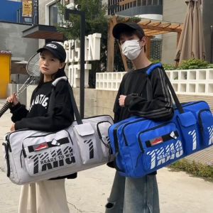 75X35CM50X28CMกระเป๋าแบดมินตันความจุมาก5ซม. กระเป๋าสี่เหลี่ยมไหล่เดี่ยวกระเป๋ากีฬากระเป๋าเทนนิสแบบพกพาสามารถใส่ไม้แบดมินตันได้ 6 ชิ้น