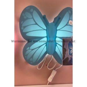Lampu Dinding Lampu Tidur Anak LED Model Awan Bintang Bunga Kupu Kupu dan Love Termasuk Bohlam WMO IK4516