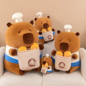 YF Capybara Adorable Baker Bread Soft Cotton Plush Doll Plushie toys for kids girl FY