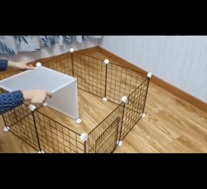 35*35CM Kandang Hewan Pagar Kandang Hamster Burung Pagar Besi DIY Kandang Hewan Peliharaan Pet Cage [Winpet]