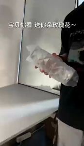 【SG Stock】Rose Diamond Crystal Lamp Touchlight Table Night Light Bedside Bedroom Romantic Atmosphere Night lamp Petal Charging Three color