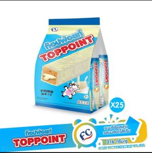 ท๊อปพ้อยท์ ขนมซีเรียลสติ๊ก ท๊อปพ้อยท์ TOPPINT 5รสชาติ อร่อย ช็อคโกแลต/นม/สตอร์เบอร์รี่/มะพร้าว