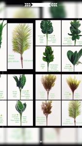 Mini Artificial plant leaf fake leaves for flower arrangement indoor decoration planting pot Fern Lime leaves tortoise parted shape leaf leave