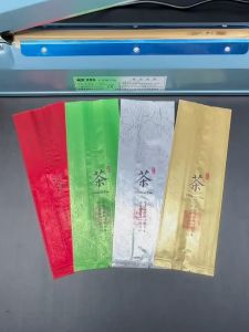 100pcs 7-12g 12x5.5x2cm Matte Tea Bag Open Top Aluminum Foil Heat Seal Tea Package Pouch