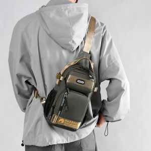 Balo Nam Dung Tích Lớn Đa Năng Đeo Vai Đơn Đôi Đeo Chéo Túi Đeo Ngực Bên Trái Và Bên Phải Cầm Tay Một Thể