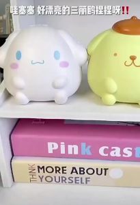 Sanrio Kuromi Cinnamoroll Hello Kitty Purin Doll Squishy Toy Stress Relief Toys Kawaii Finger Press Rebound Vent Anxiety