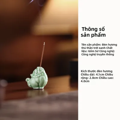 YUANHEHOUWANG | Đế Đốt Nhang Sáng Tạo Phong Cách Retro Ru Gốm