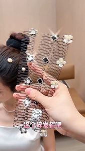 Bando Sisir Rambut Kawat Sirkam Elastis Jepitan Poni Hair Clip Konde Fashion Wanita Anak Anak