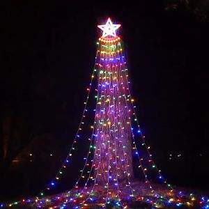 ไฟกระพริบโซล่าเซลล์ solar cell ไฟสตริงตกแต่งคริสมาสด้วยดาว ไฟตกแต่ง โซล่าLEDไฟประดับคริสมาส ไฟตกแต่งในสวน ไฟประดับโซล่าสวย3M ไฟโซล่าเซลล์ ไฟโซล่าเซลล์ ตกแต่ง - Lazada