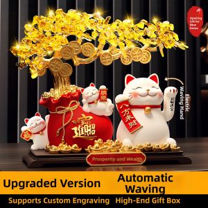 Kisstyle | Automatic Waving Fortune Cat Statue Ornament