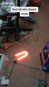 Thanh nhiệt đun nước 50cm công suất 4kw6kw điện áp 220V380V chất liệu innox 304 dùng đun nước nấu phở làm bánh