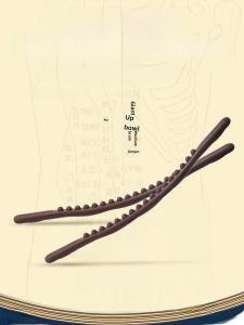 Universal Full Body Massage Stick 17 Beads Meridian Tendon Rolling Rod Neck Waist Back Multi-Function Abdomen Point Acupoint Scratching Brush