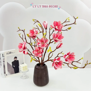 Mộc Lan Mỹ 3 Bông Trang Trí Nhà Cửa Hàng Văn Phòng Sự Kiện. Hoa Lụa Decor