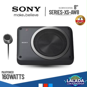 Sony XS-AW8 เป็นซับวูฟเฟอร์แบบมีแอมป์ในตัว (Powered Subwoofer หรือ Active Subwoofer) ขนาด 8 นิ้ว ที่ออกแบบมาเพื่อติดตั้งในพื้นที่จำกัด