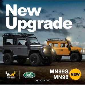 JDD[Available now][Fast delivery]Mn Mn99s2 Mn98v2 Generation 1:12 Full Scale Four-Wheel Drive Climbing Car Guard Turn Signal Upgraded Remote Control Toy Gift