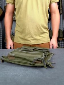 2025IDOGEAR Small Steel Scorpion Tactical Vest Back Panel Zipper & Bag JPC2.0 CPC AVS Universal Rear Storage Bag