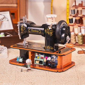 Pantasy | Retro Educational Sewing Machine Building Blocks Intellectual Home Ornament