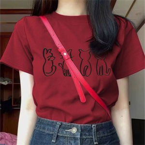 Fashionable Chic Short Sleeve Slim Fit T-Shirt Womens Style Hot Shoulder Casual Summer Top Korean Version round Neck Short Length