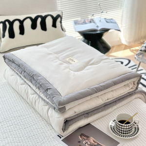 Washable Pure Cotton Summer Air Conditioner Quilt Single Student Dormitory Space Quilt Lightweight Cooling Filling Home Textiles