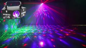 Wuzstar RGB LED Laser Effect Stage Light Disco Ball Party Lighting Lamp for Outdoor Night Club DMX Control PC Hot Selling Lazer