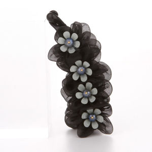 แฟชั่นเกาหลีผ้าไหมเส้นด้ายกล้วยคลิปอุปกรณ์เสริมผมแนวตั้งคลิปออกแบบดอกไม้ Hairpin Headwear