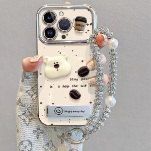 Anti-Drop Phone Case for Apple with Large Window and Bracelet